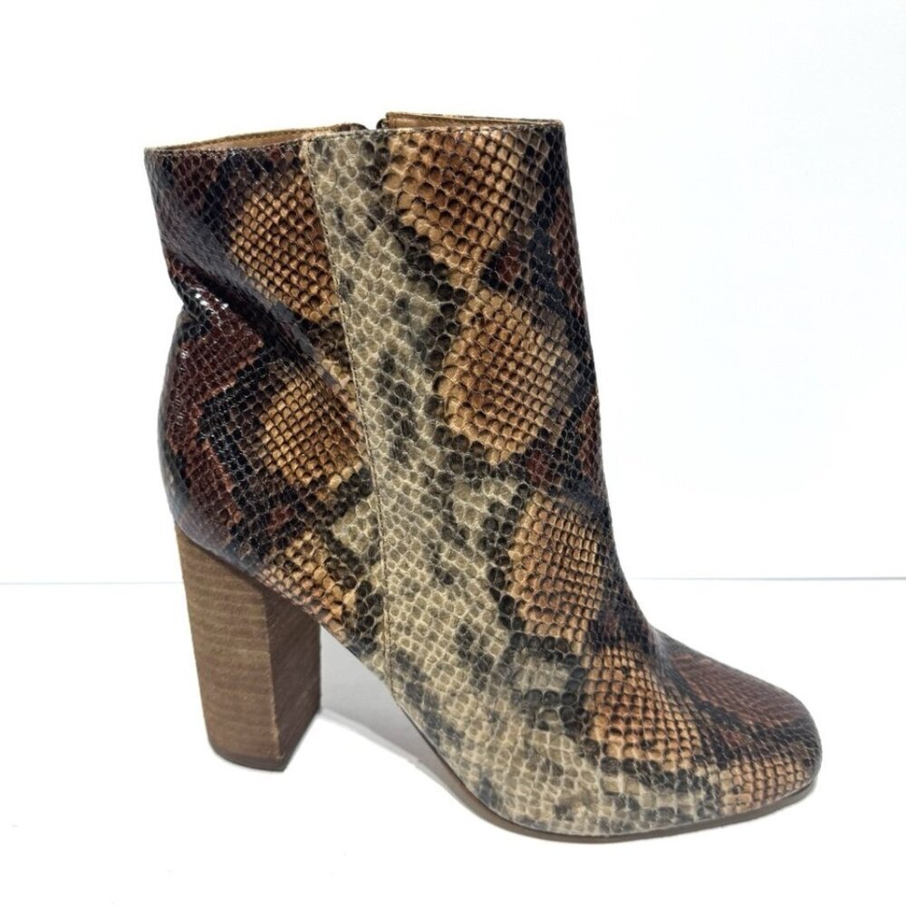 Zigi Soho Womens Annalise Ankle Boots Snake Size 10 M